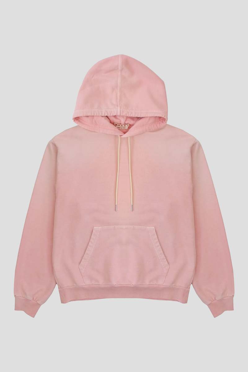 Marni Mending Hooded Sweatshirt - Antique Rose | Garmentory