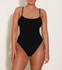 Hunza G Pamela Scoop Neck One Piece - Black - Thumbnail 3