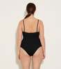 Hunza G Pamela Scoop Neck One Piece - Black - Thumbnail 9