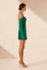 Shona Joy Elle Silk Tie Mini Dress - Emerald Green - Thumbnail 3