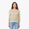 Autumn Cashmere Puff Sleeve Tile Stitch Sweater - Thumbnail 2