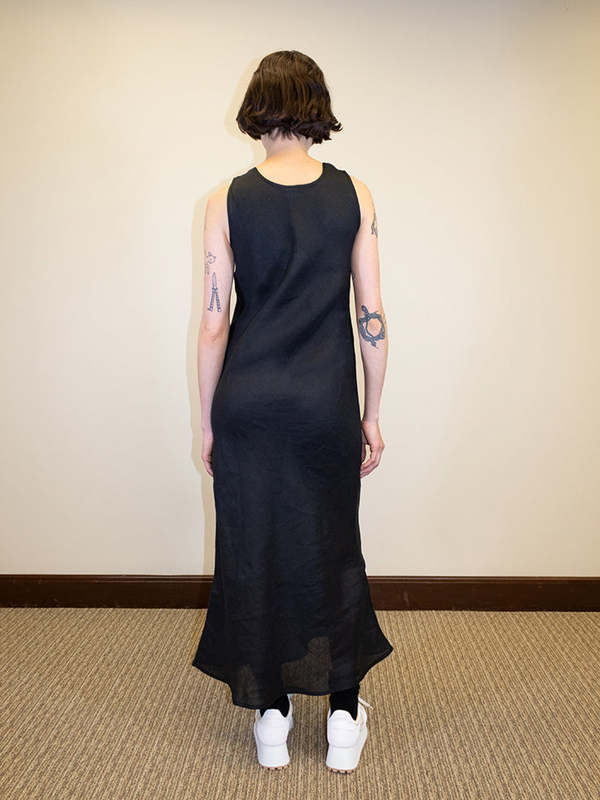 Baserange Dydine Heart Tank Dress - Black | Garmentory