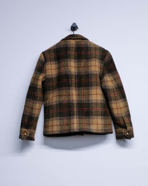 Ernest W. Baker Wool Overshirt Jacket - Khaki Check | Garmentory