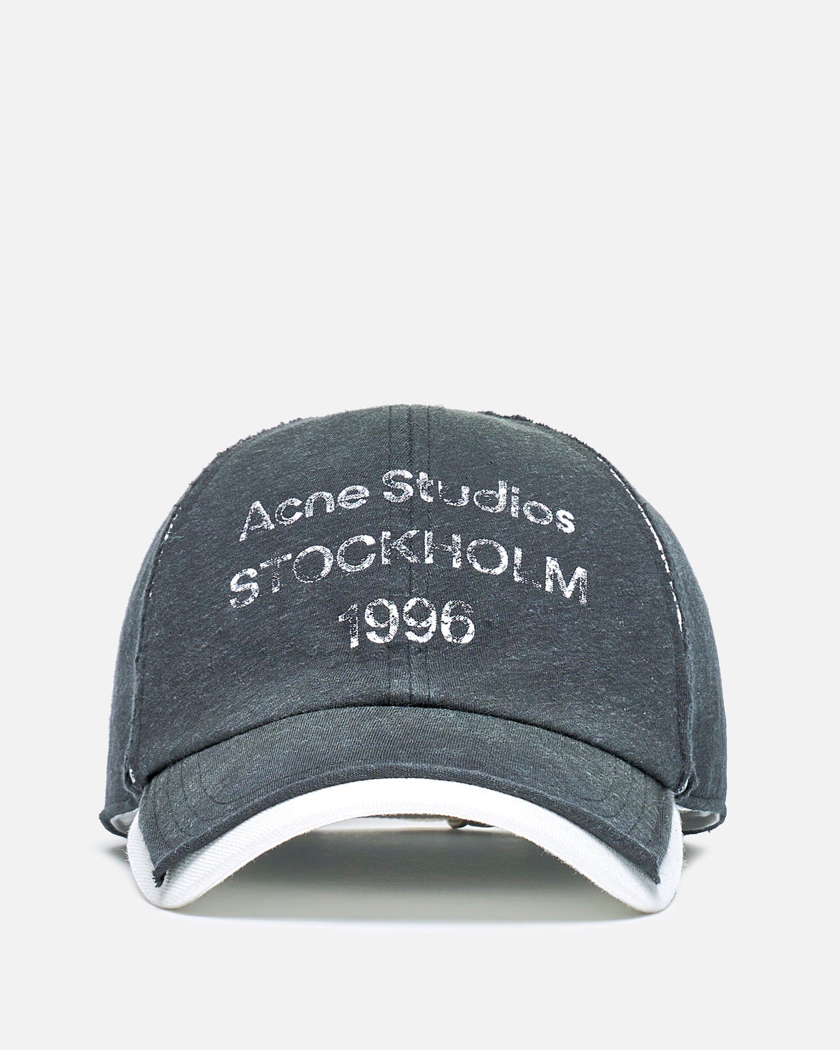 Acne Studios 1996 Carily Stamp Logo Hat - Black | Garmentory