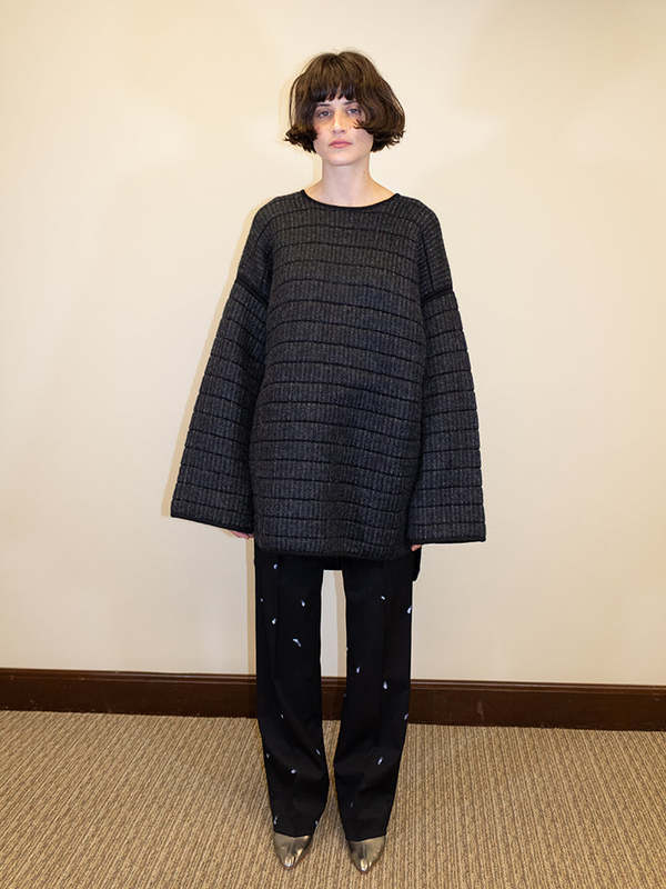LAUREN MANOOGIAN / ローレンマヌーギアン | 2024AW | TAMI / パフキルティングニット ベスト | F | ブラック | レディース LAUREN MANOOGIAN / ローレンマヌーギアン | 2024AW | TAMI / パフ