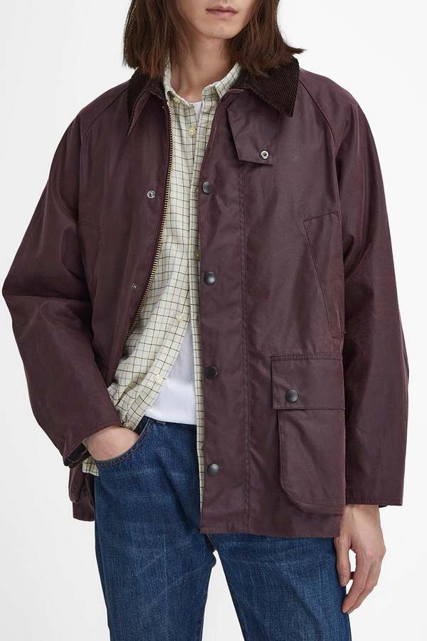 Barbour Os Bedale Wax Jacket - Bordeaux | Garmentory