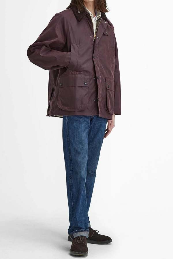 Barbour Os Bedale Wax Jacket - Bordeaux | Garmentory