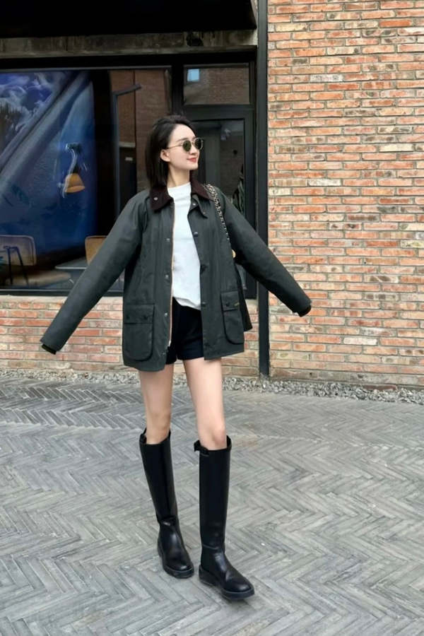 Barbour BEDALE OS SLEAVE(ブラック, 38) BarbourBedaleWaxJacketBlack-1.