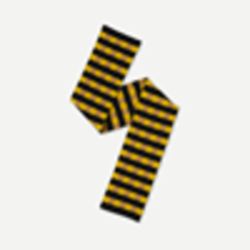 Jo Gordon Small Check and Stripe Scarf Jo Gordon Small Check and Stripe Scarf