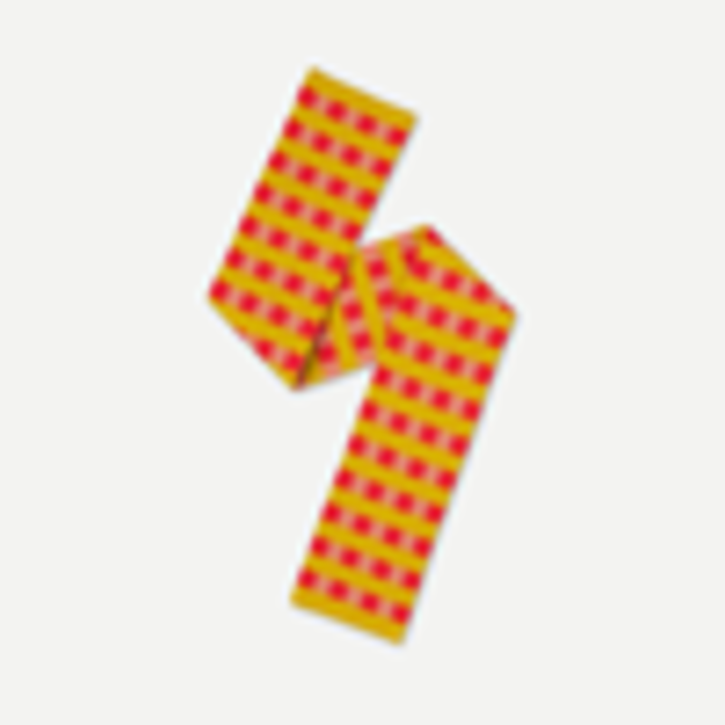Jo Gordon Small Check and Stripe Scarf Jo Gordon Small Check and Stripe Scarf