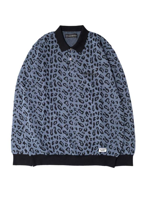 Wacko Maria Knit Polo Shirt WACKOMARIA KNIT SHIRT - Brown
