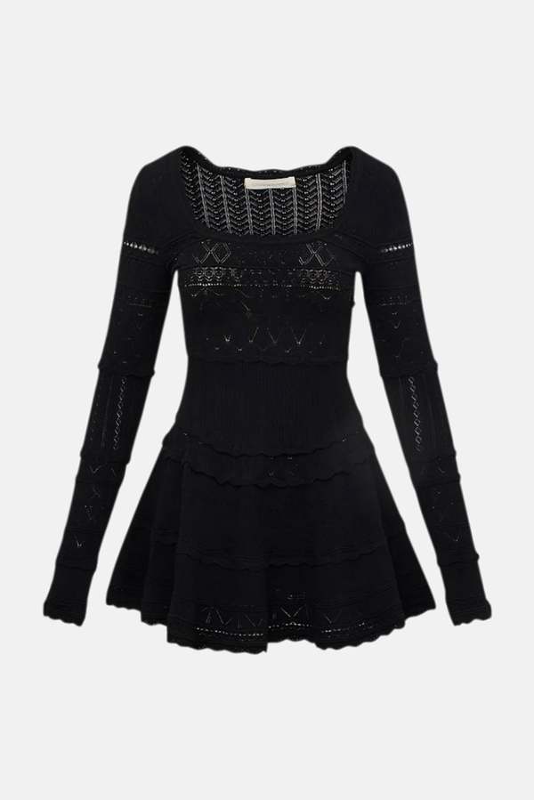 knee length dresses for ladies Pointelle Tank Mini Dress