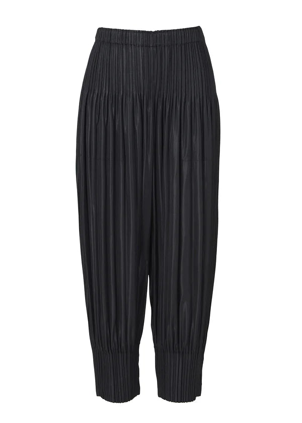 Pleats Please by Issey Miyake Fluffy Basics Pants - Black