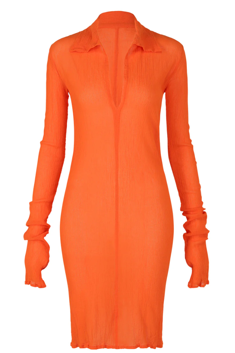 Issey Miyake Karami Dress - Orange | Garmentory