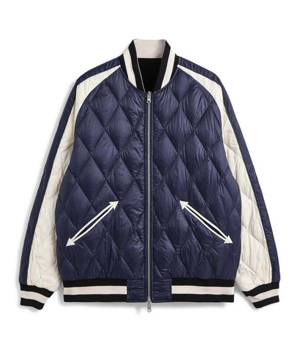 TAION Reversible Skajan Down Jacket - Black/Navy | Garmentory