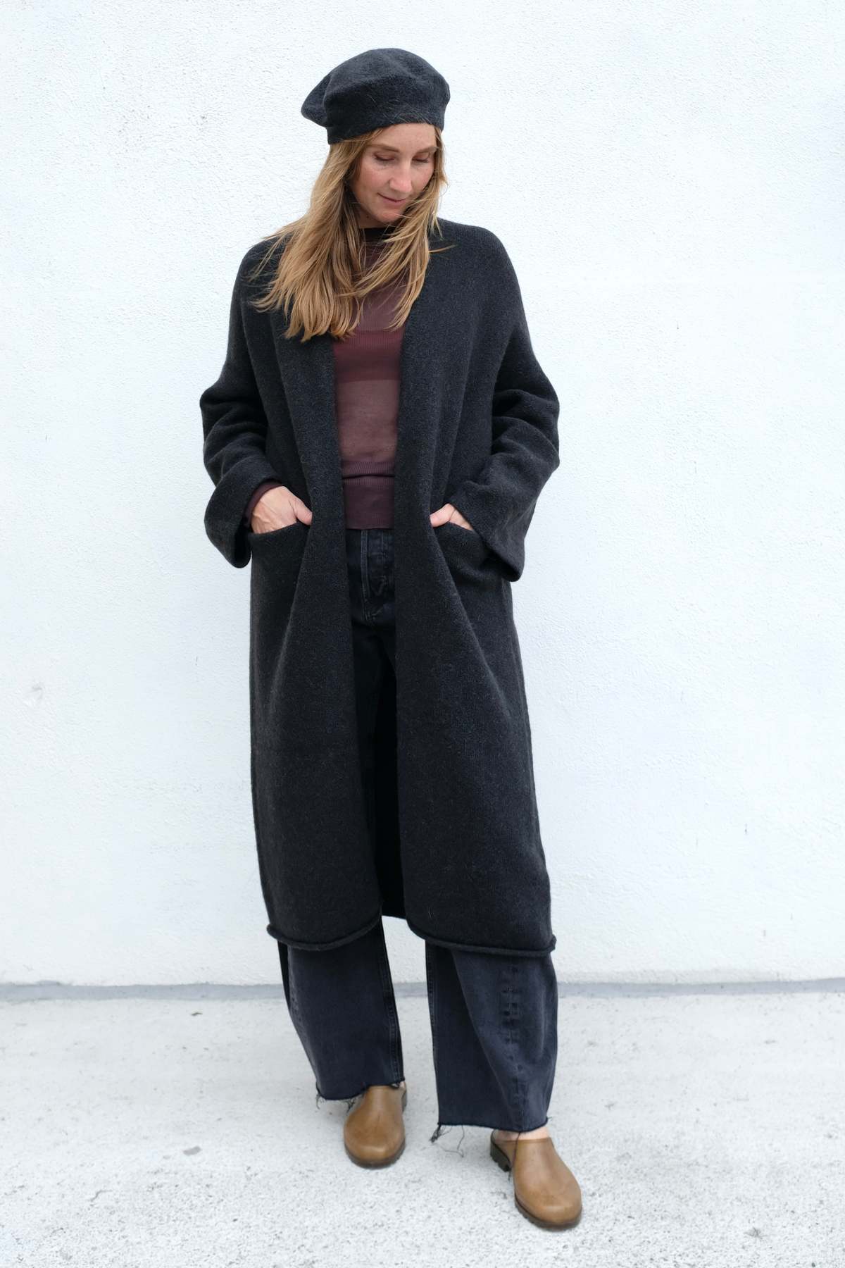 Lauren Manoogian Long Open Cardigan - Ink | Garmentory