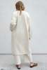 Lauren Manoogian Long Open Cardigan - Raw White - Thumbnail 2