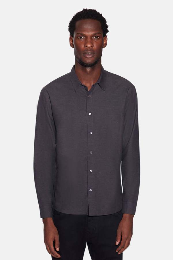 Blue&Cream Scribner Flannel Shirt - Charcoal