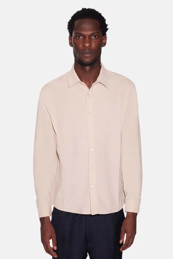 Blue&Cream Warren Fine Cord Shirt - Ivory