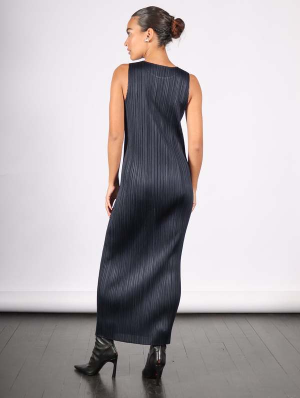 Pleats Please by Issey Miyake New Colorful Basics 4 Dress - Navy