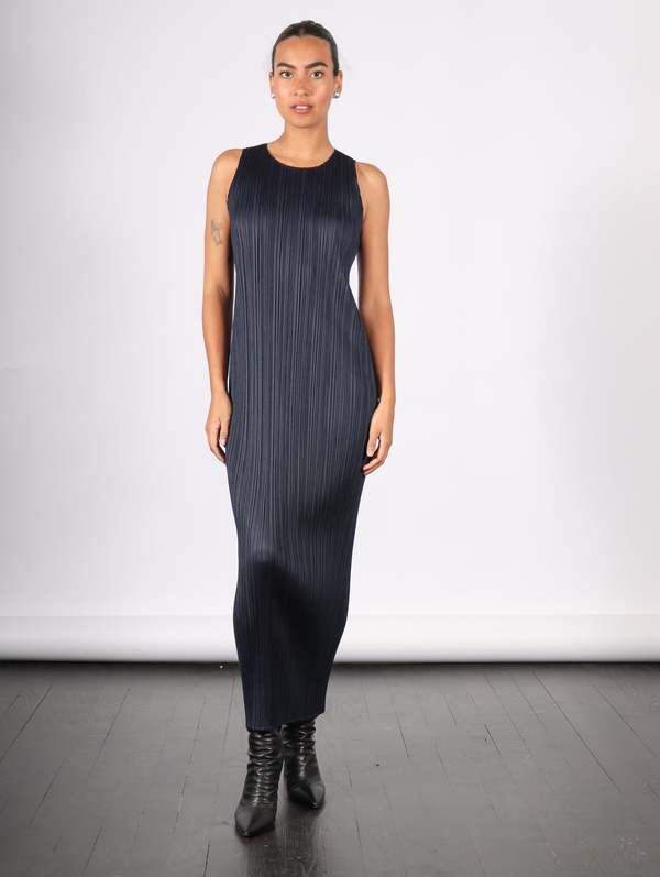 Pleats Please by Issey Miyake New Colorful Basics 4 Dress - Navy