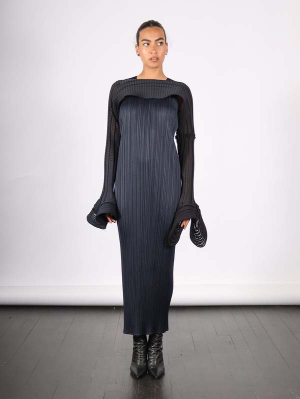 Pleats Please by Issey Miyake New Colorful Basics 4 Dress - Navy