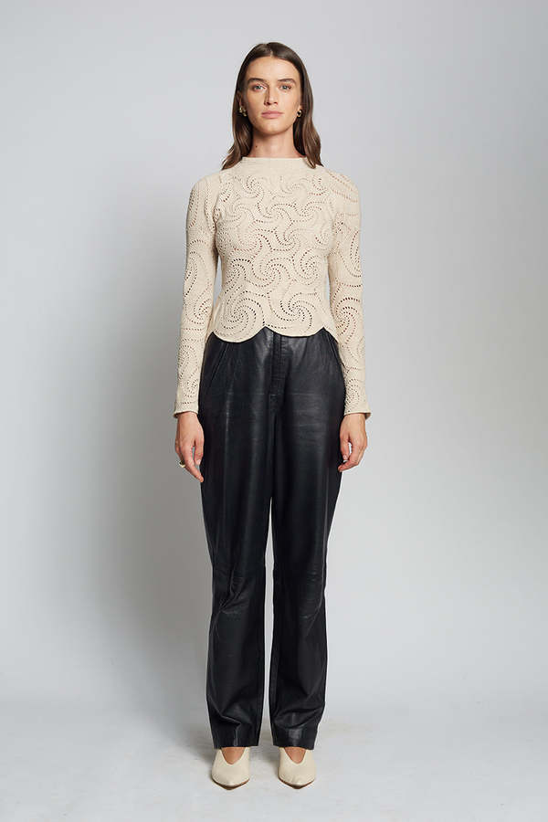 Eleven Six Dahlia Crochet Top - Nude Eleven Six Dahlia Crochet Top - Nude