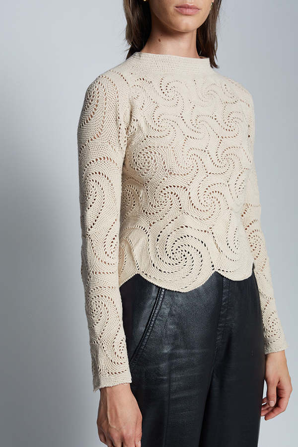 Eleven Six Dahlia Crochet Top - Nude Eleven Six Dahlia Crochet Top - Nude
