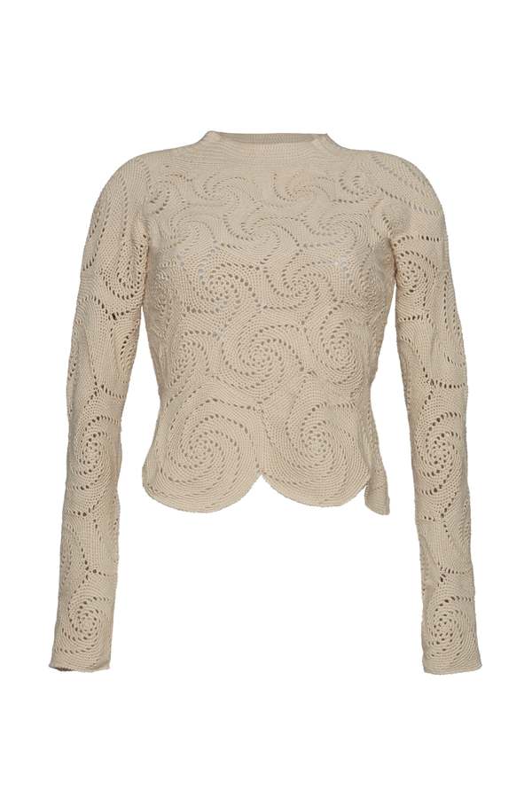 Eleven Six Dahlia Crochet Top - Nude Eleven Six Dahlia Crochet Top - Nude