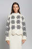 ELEVEN SIX SIENNA SWEATER - IVORY/BLACK - Thumbnail 1