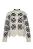 ELEVEN SIX SIENNA SWEATER - IVORY/BLACK - Thumbnail 5