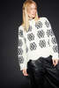 ELEVEN SIX SIENNA SWEATER - IVORY/BLACK - Thumbnail 6