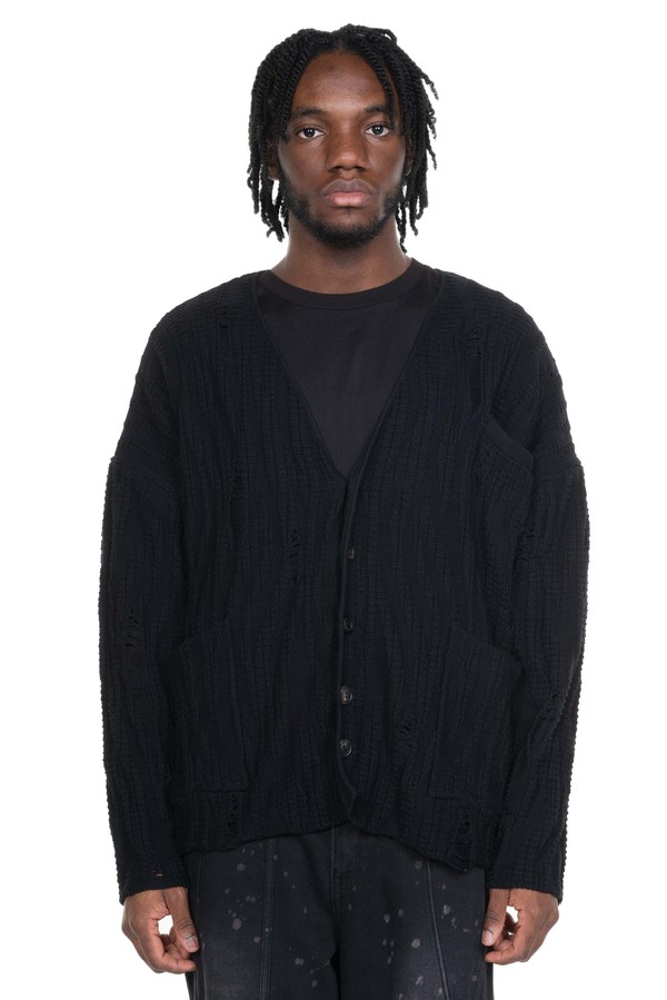 Professor.E 2 Way Cardigan - Black | Garmentory