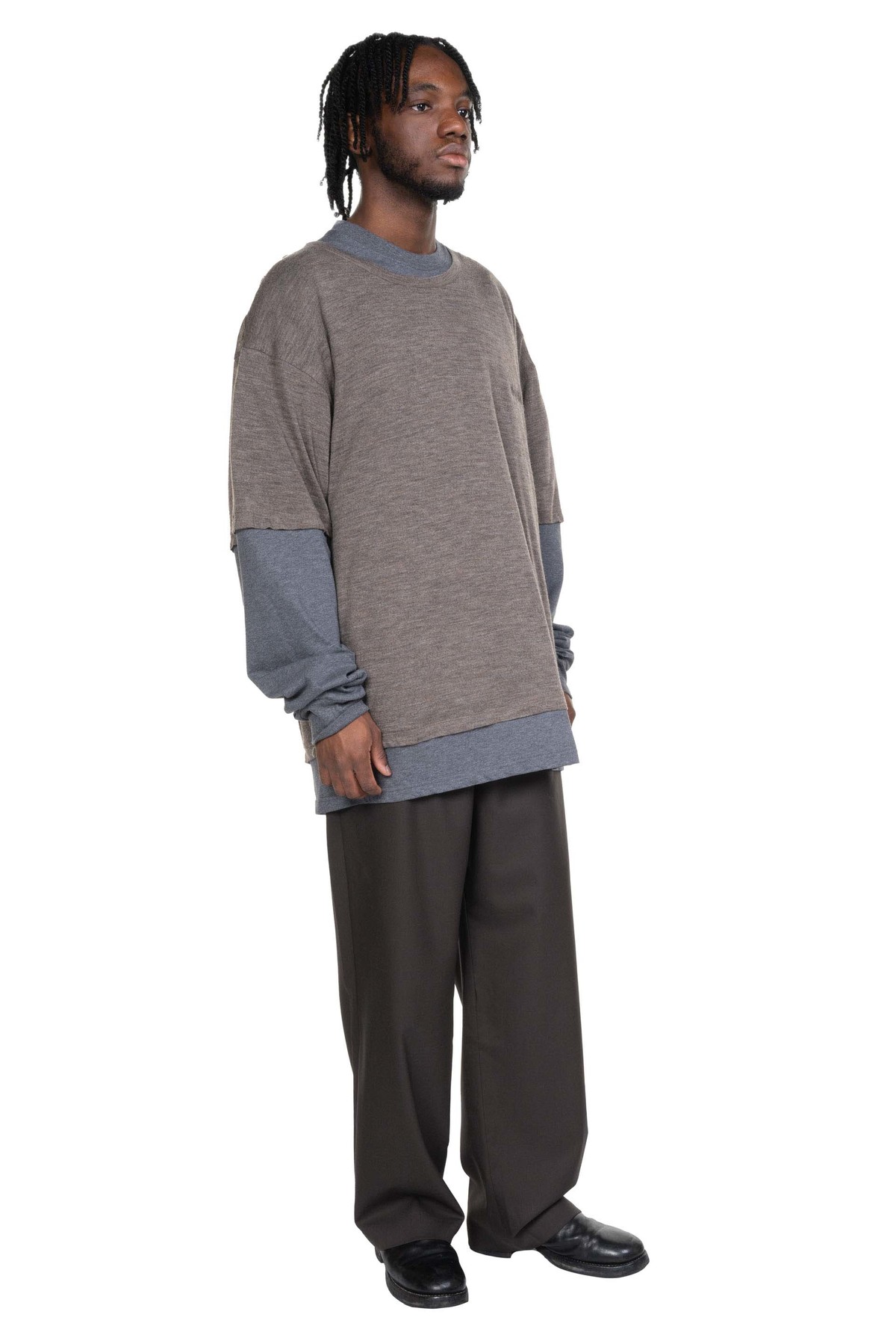 Magliano Trauma Padded Tee - Charcoal/Brown | Garmentory