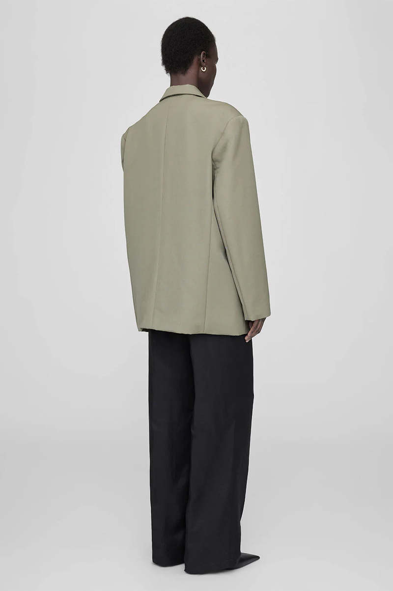 Anine Bing Quinn Blazer - Green Khaki | Garmentory