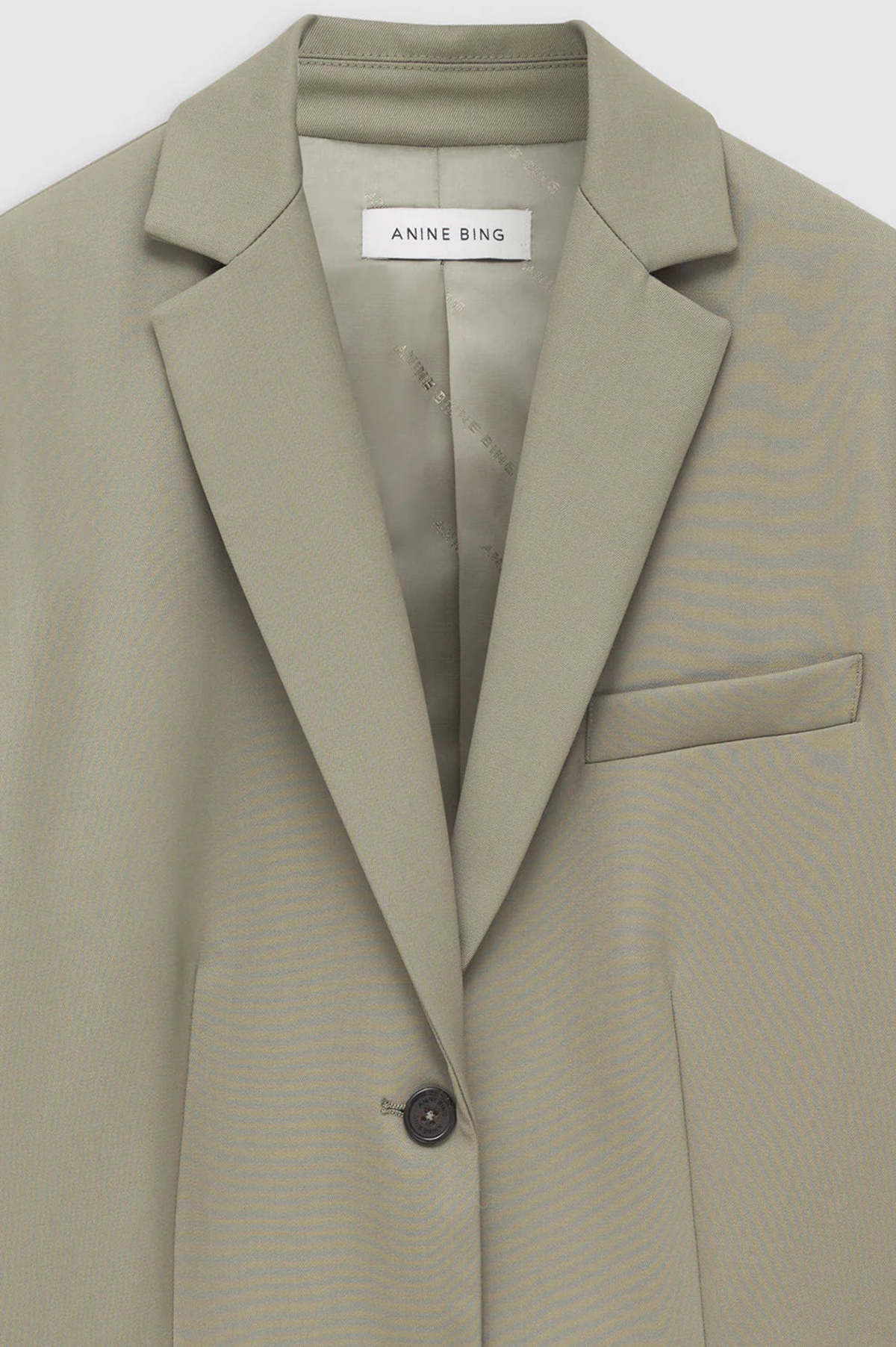 Anine Bing Quinn Blazer - Green Khaki | Garmentory