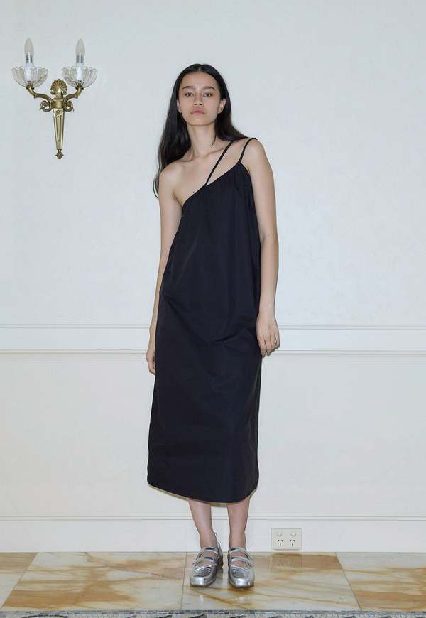 Deiji Studios Off Shoulder Dress - Black | Garmentory