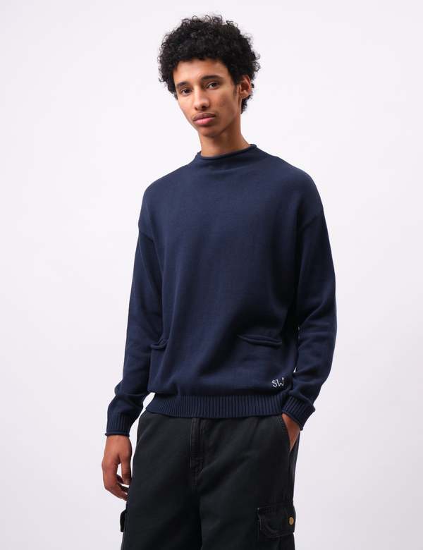 2022　Workers　 Navy Smock Mod Fame K71 Unisex Smock - Navy | Full Source