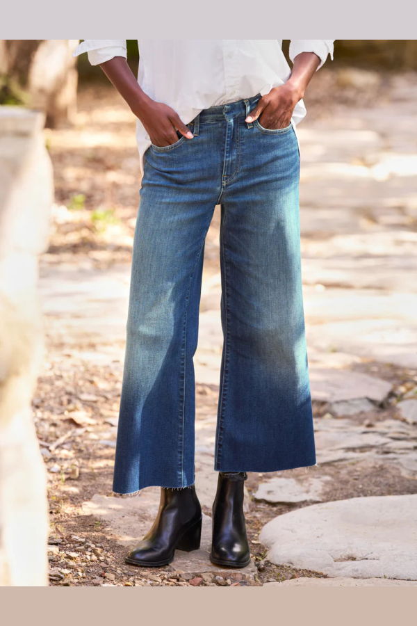 Frank & Eileen GALWAY WIDE LEG JEAN - BLUE WASH