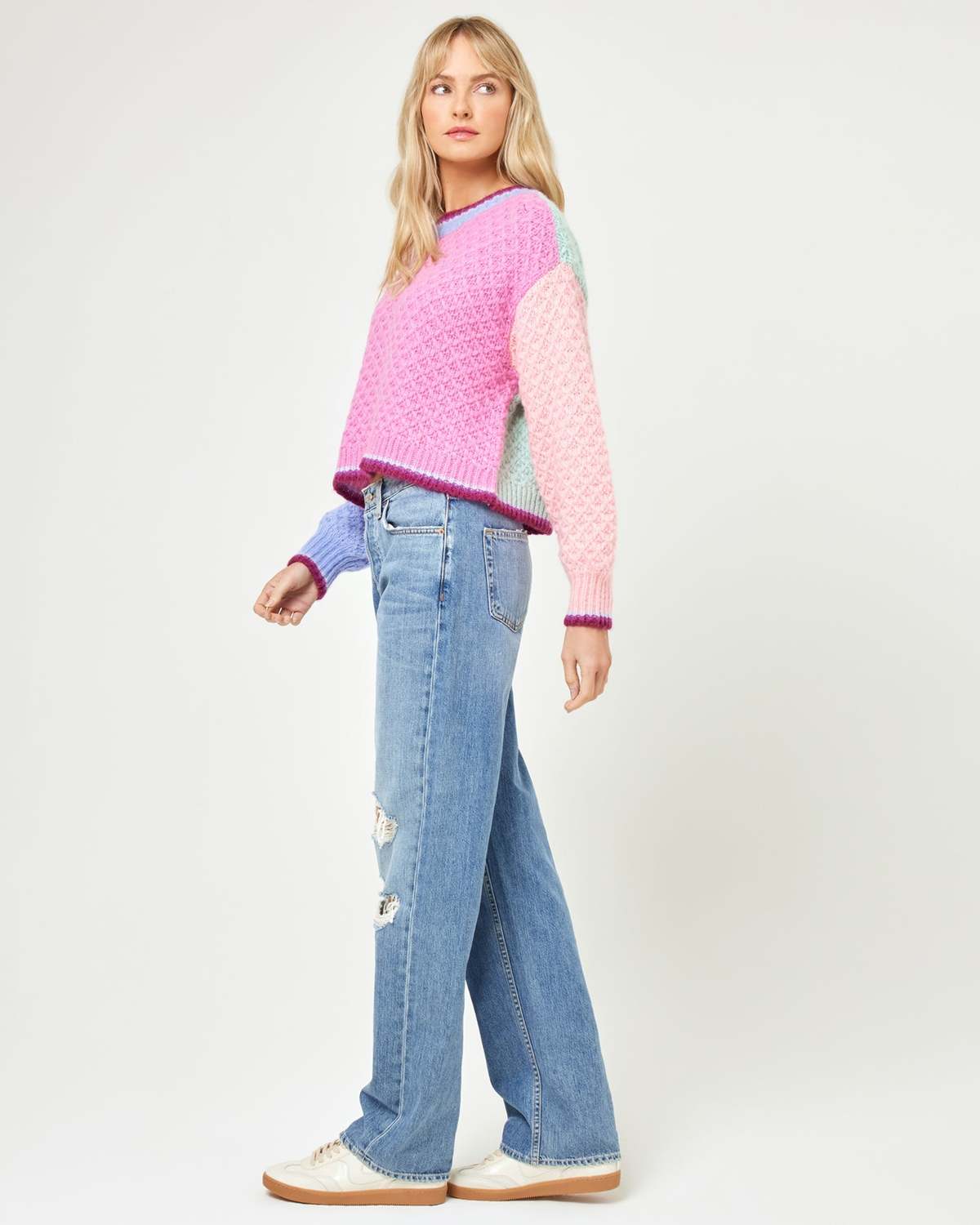 L*Space Pretty Please Pullover - Costa Del Sol Colorblock - Image 4 of 5