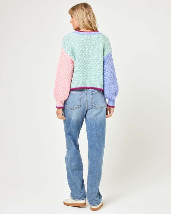L*Space Pretty Please Pullover - Costa Del Sol Colorblock