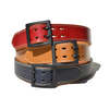 Samurai Jeans UK Bridle Leather Belt - Red - Thumbnail 4
