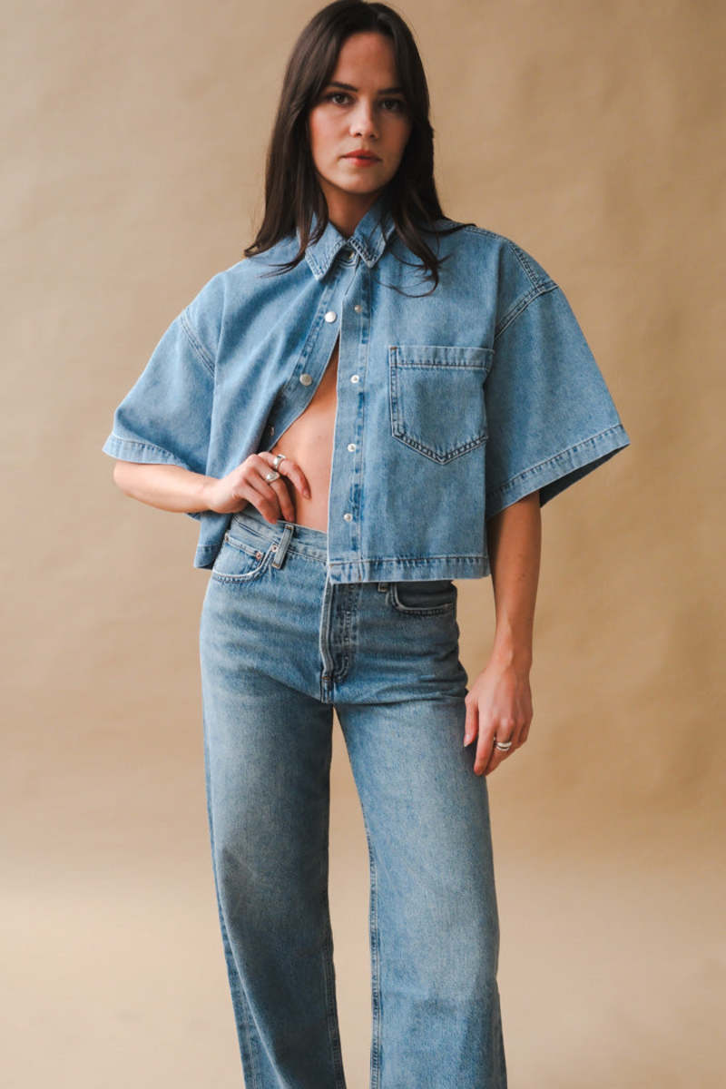 Agolde Rona Box Shirt - Effect