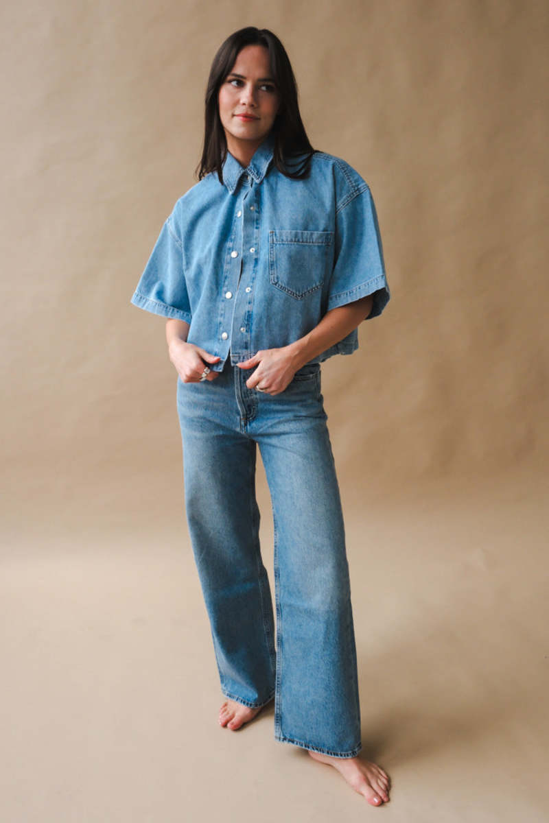Agolde Rona Box Shirt - Effect