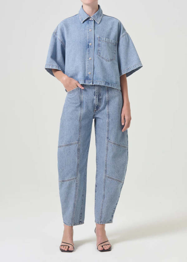 Agolde Rona Box Shirt - Effect