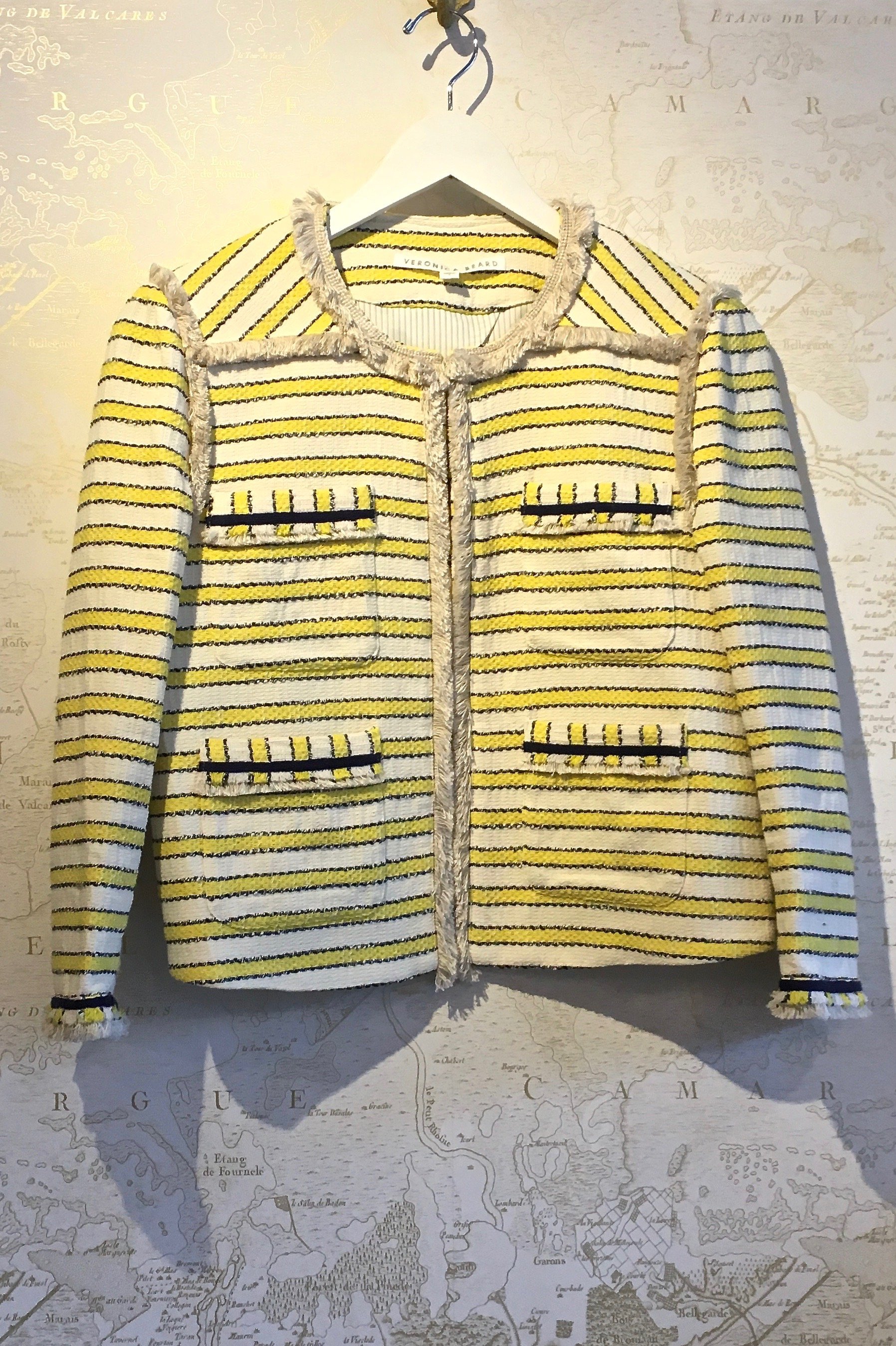 veronica beard yellow blazer