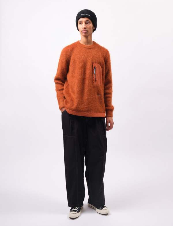 and Wander Mohair Wool Sweater - Orange | Garmentory