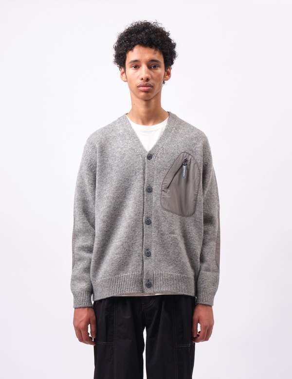 and wander Shetland wool cardigan and wander】Shetland wool