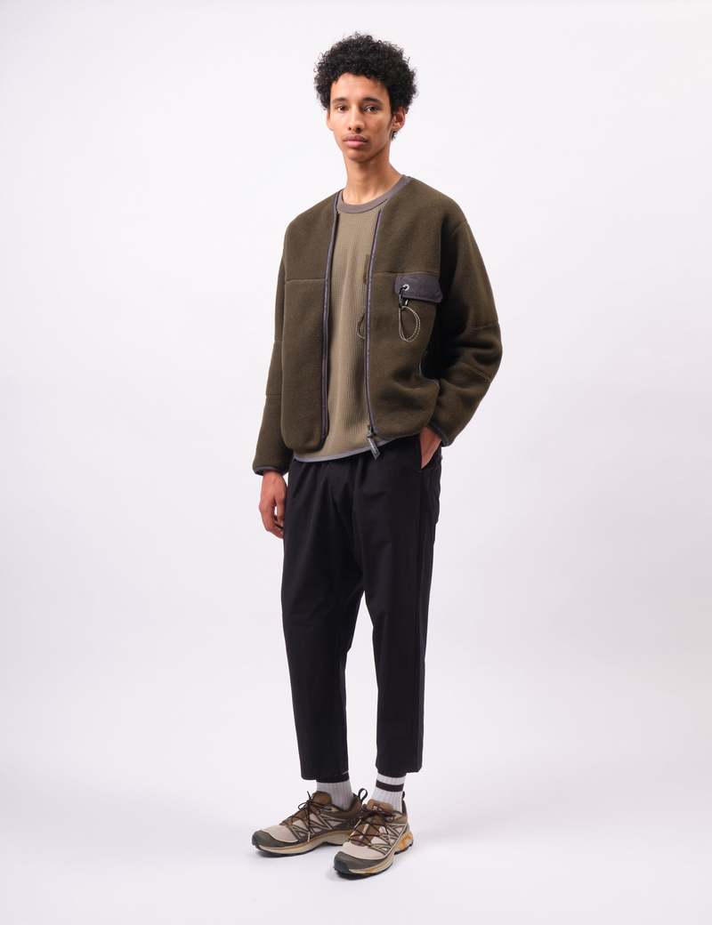 新品｜AND WANDER｜FLEECE NECK WARMER｜KHAKI And Wander High Loft Fleece Neck Warmer - Khaki - 574-2277052