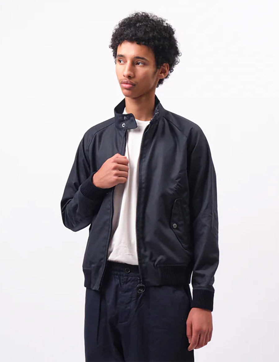 Barbour x Baracuta Porton G9 Wax Harrington Jacket - Navy